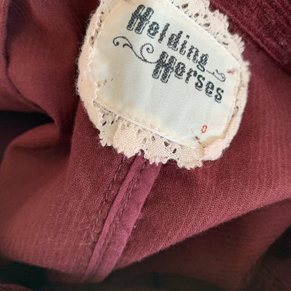 Anthro Holding Horses Button Front Cord Skirt - Picture 6 of 6